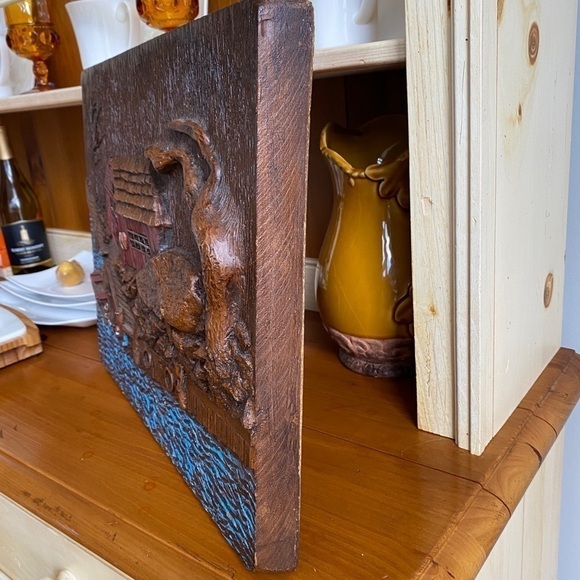 ♥️Seaside Shore 3D Foam Mold Wall Hanging by Crown Creative Ind. 1971 Vintage - Picture 5 of 8